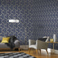 104735 - Archetype Wallpaper - Navy Gold - Graham & Brown