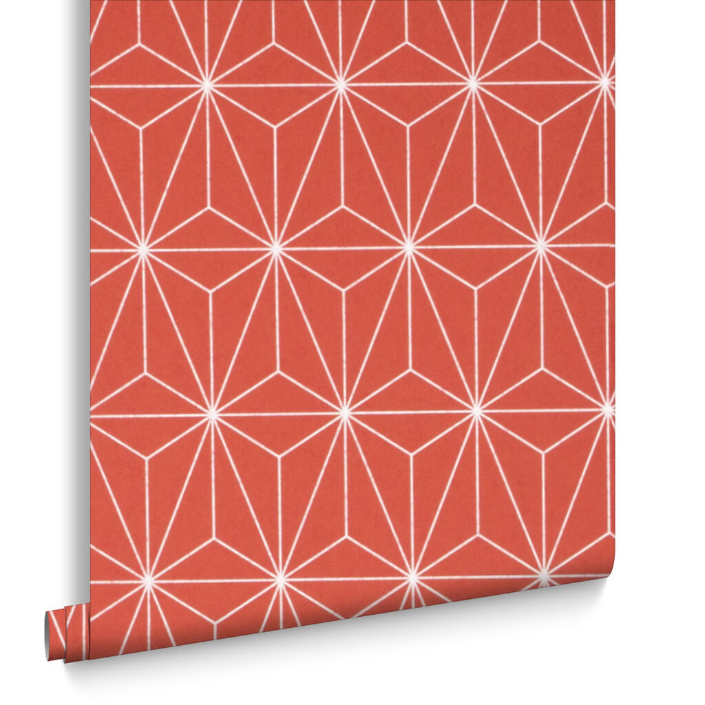 104739 - Prism Wallpaper - Coral - Graham & Brown