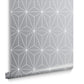 104740 - Prism Wallpaper - Silver - Graham & Brown