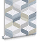 104815 - Retro Wallpaper - Denim - Graham & Brown