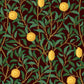 1048 - Lemon Tree Wallpaper - Midnight Black by Morris Collections
