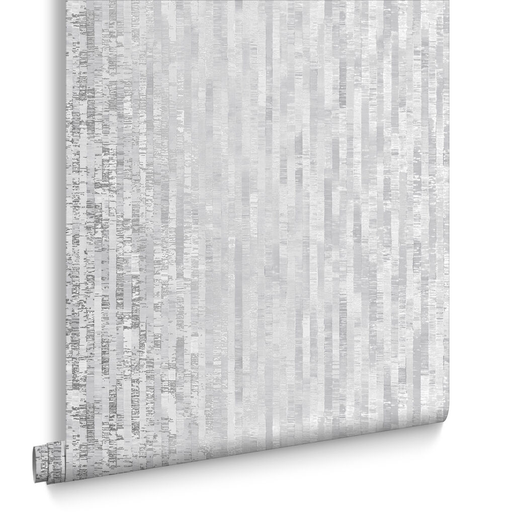 105105 - Betula Wallpaper - Silver - Graham & Brown