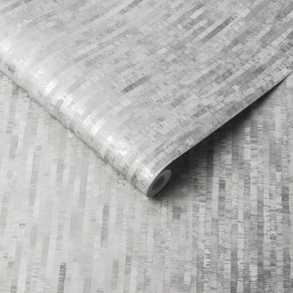 105105 - Betula Wallpaper - Silver - Graham & Brown