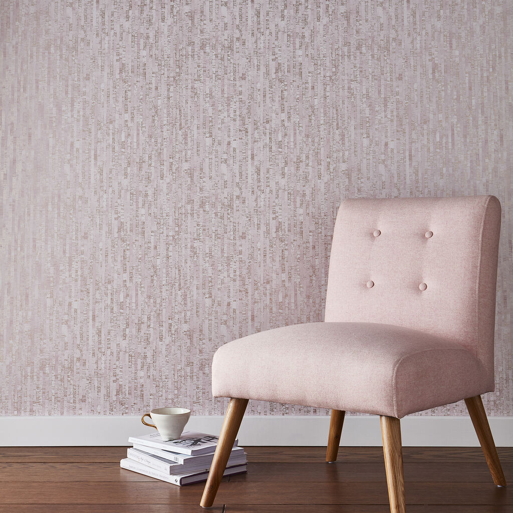 105107 - Betula Wallpaper - Blush Rose Gold - Graham & Brown
