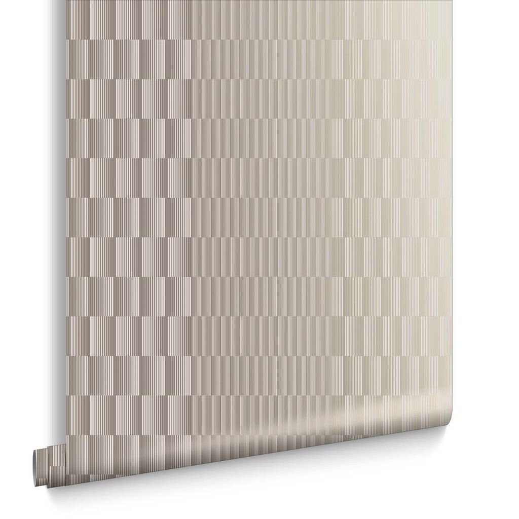 105119 - Symmetry Wallpaper - Soft Gold - Graham & Brown