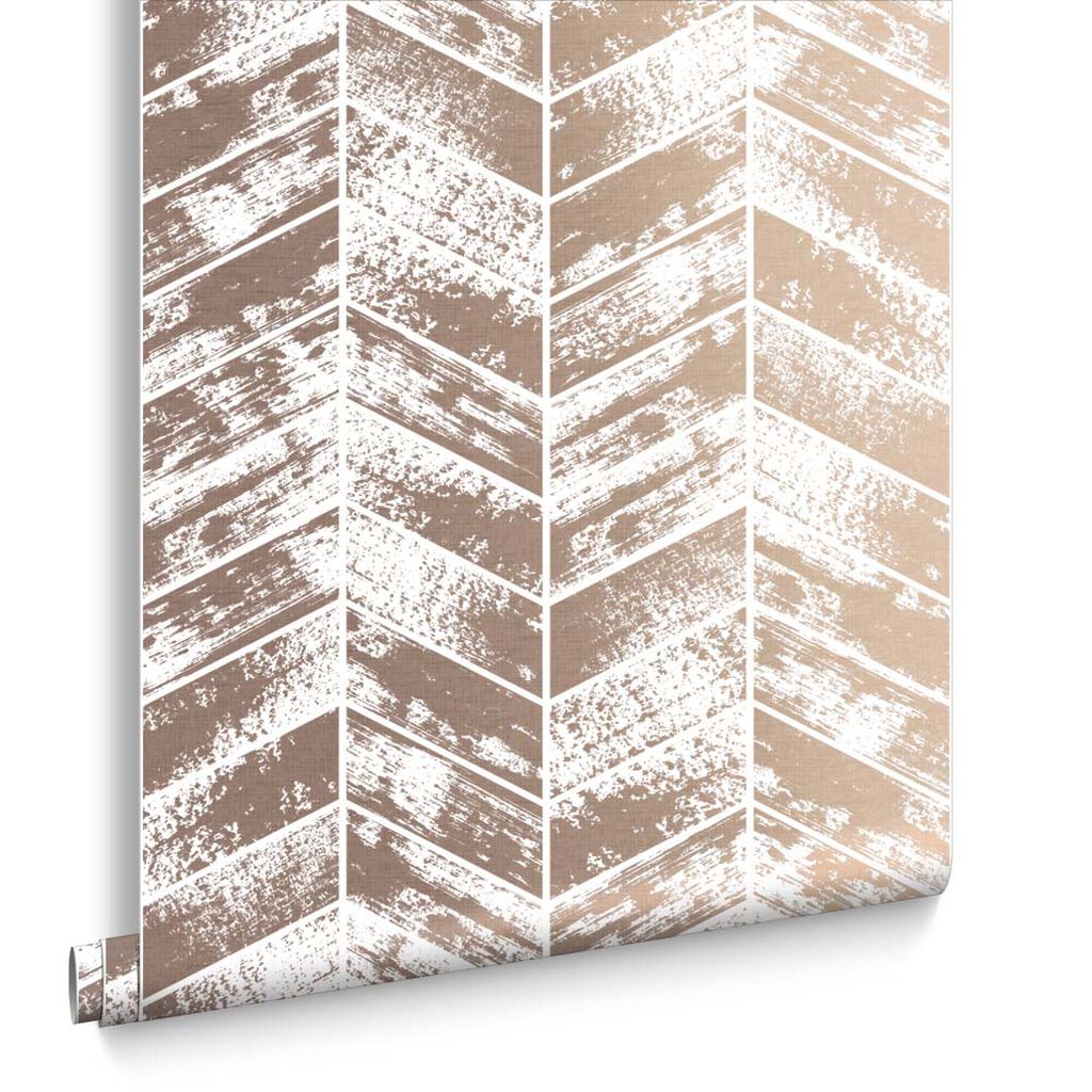 105122 - Insignia Wallpaper - Rose Gold - Graham & Brown