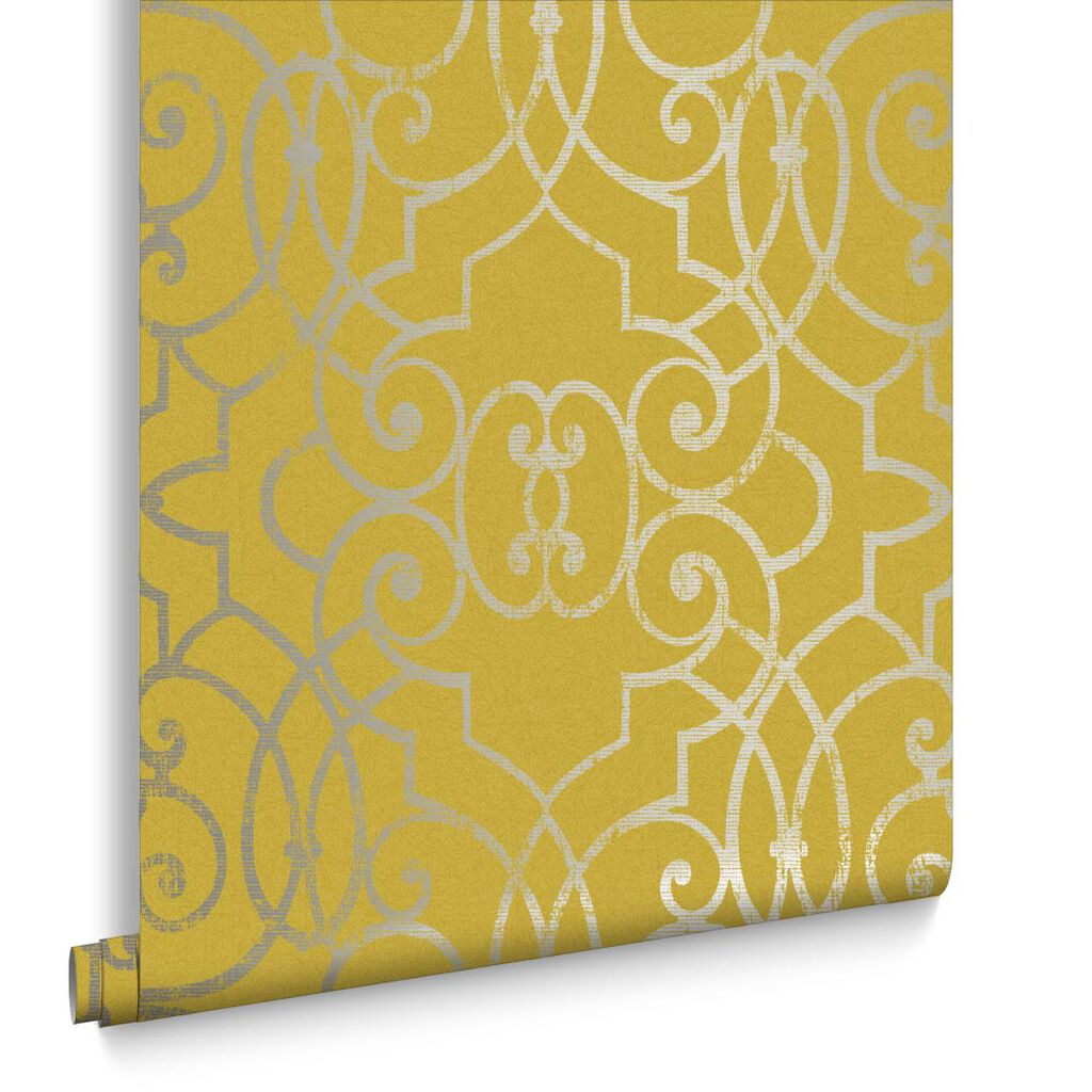 105234 - Shoji Wallpaper - Saffron - Graham & Brown