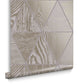 105242 - Geo Grain Wallpaper - Ash - Graham & Brown