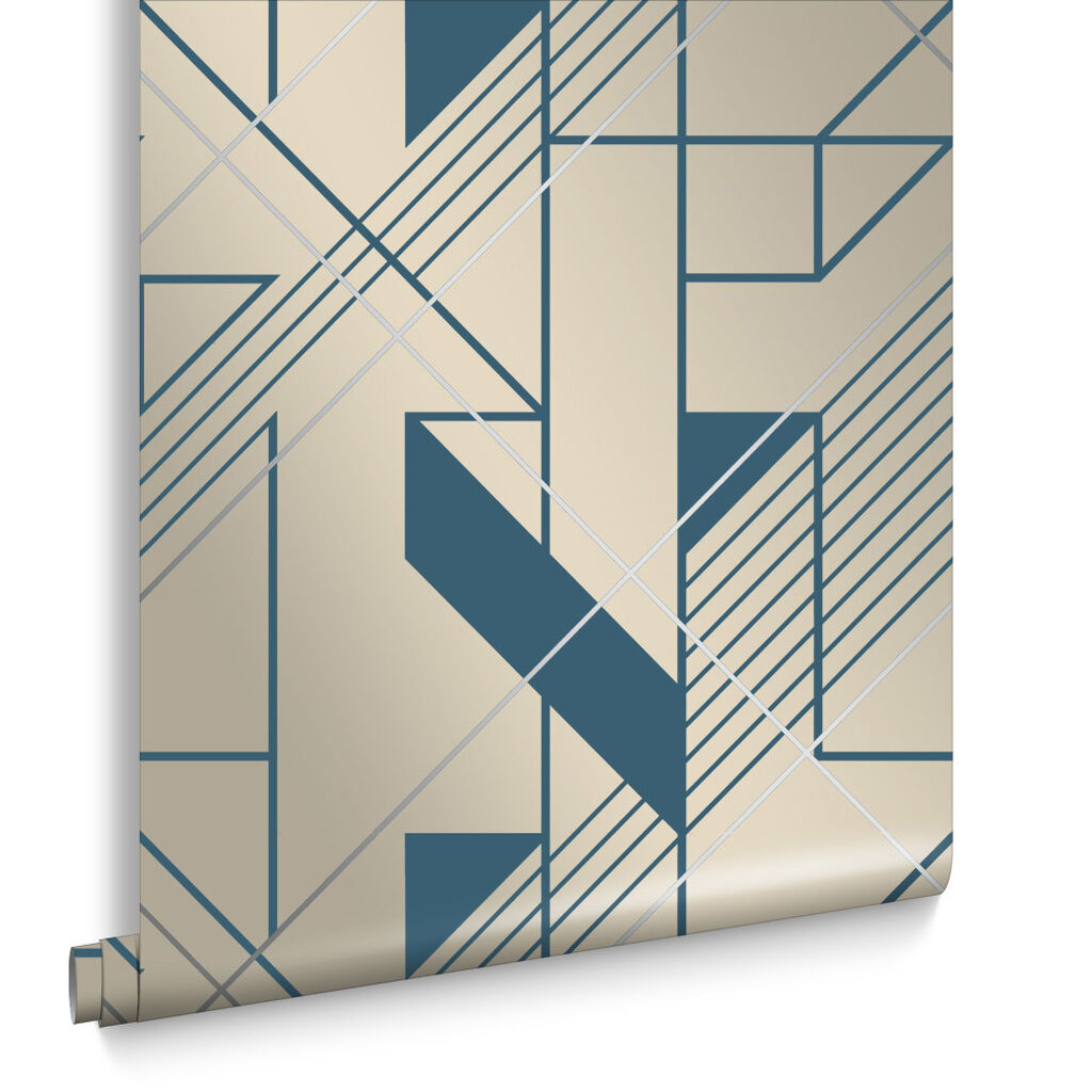 105246 - Graphic Wallpaper - Cobalt - Graham & Brown