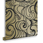 105272 - Hula Wallpaper - Swirl Guilded - Graham & Brown
