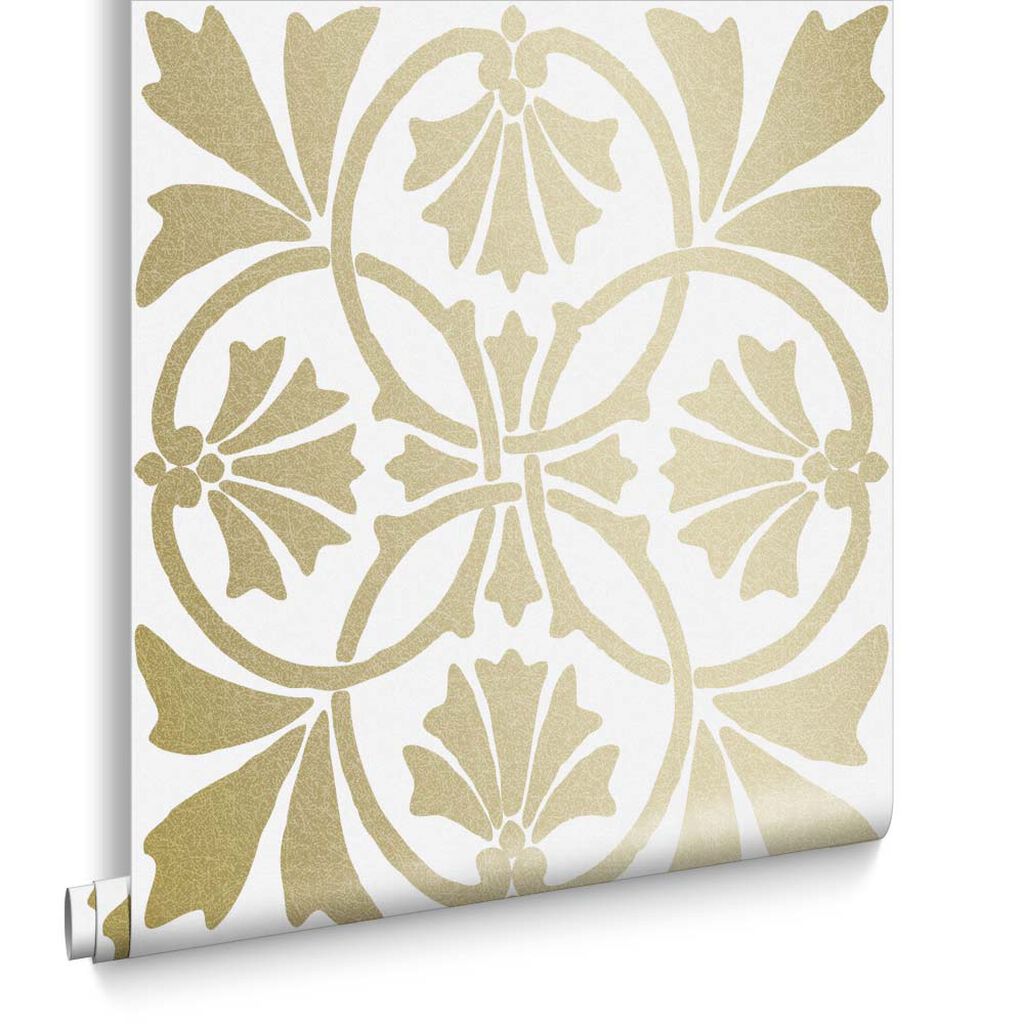 105276 - Thrones Wallpaper - Golden Pearl - Graham & Brown