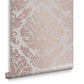105451 - Antique Wallpaper - Taupe Rose Gold - Graham & Brown