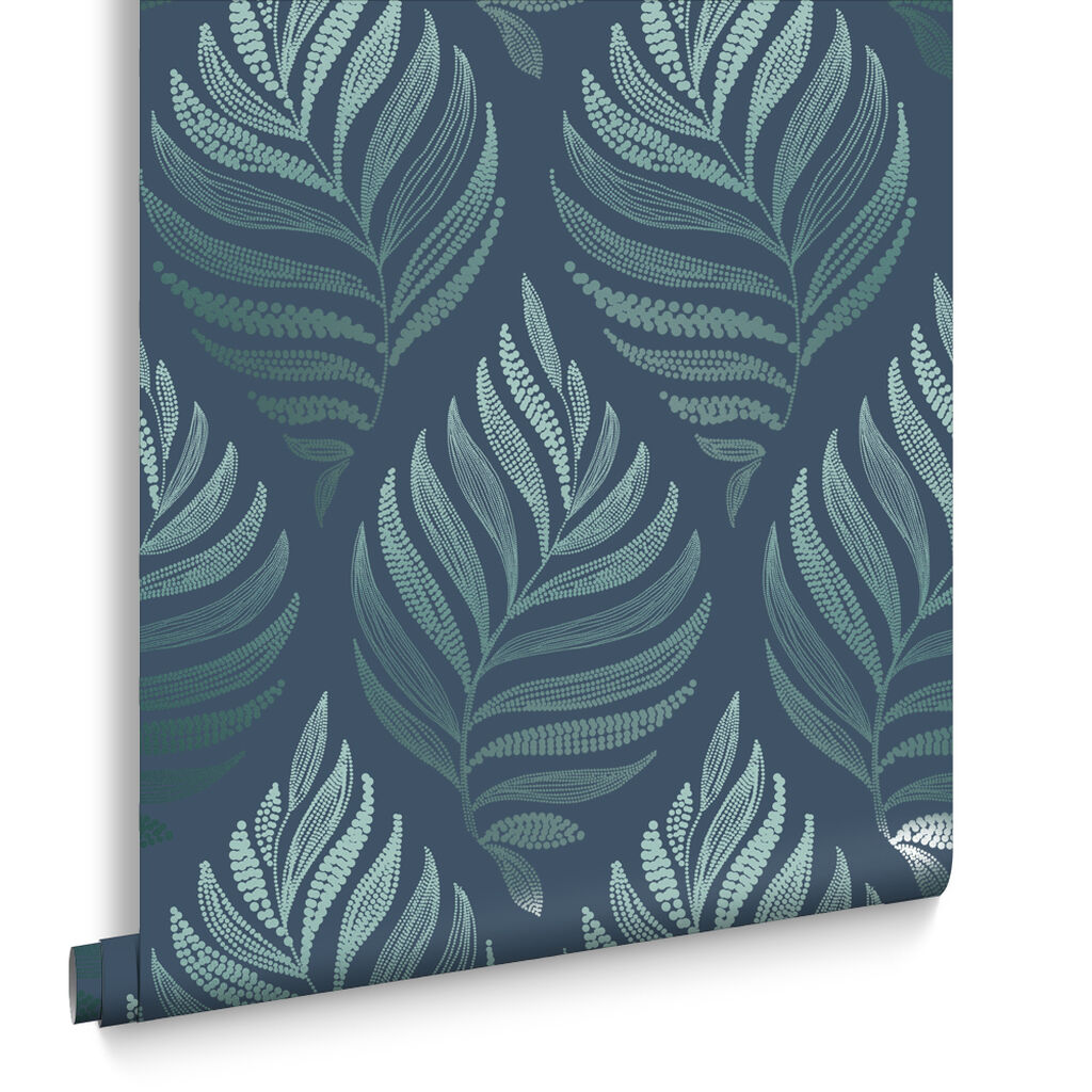 105452 - Botanica Wallpaper - Teal - Graham & Brown