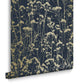 105460 - Grace Wallpaper - Midnight - Graham & Brown