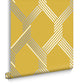 105468 - Vector Wallpaper - Lemon Silver - Graham & Brown