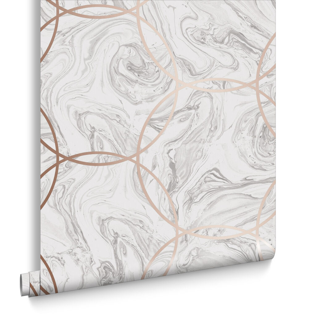 105754 - Aqueous Geo Wallpaper - Stone - Graham & Brown