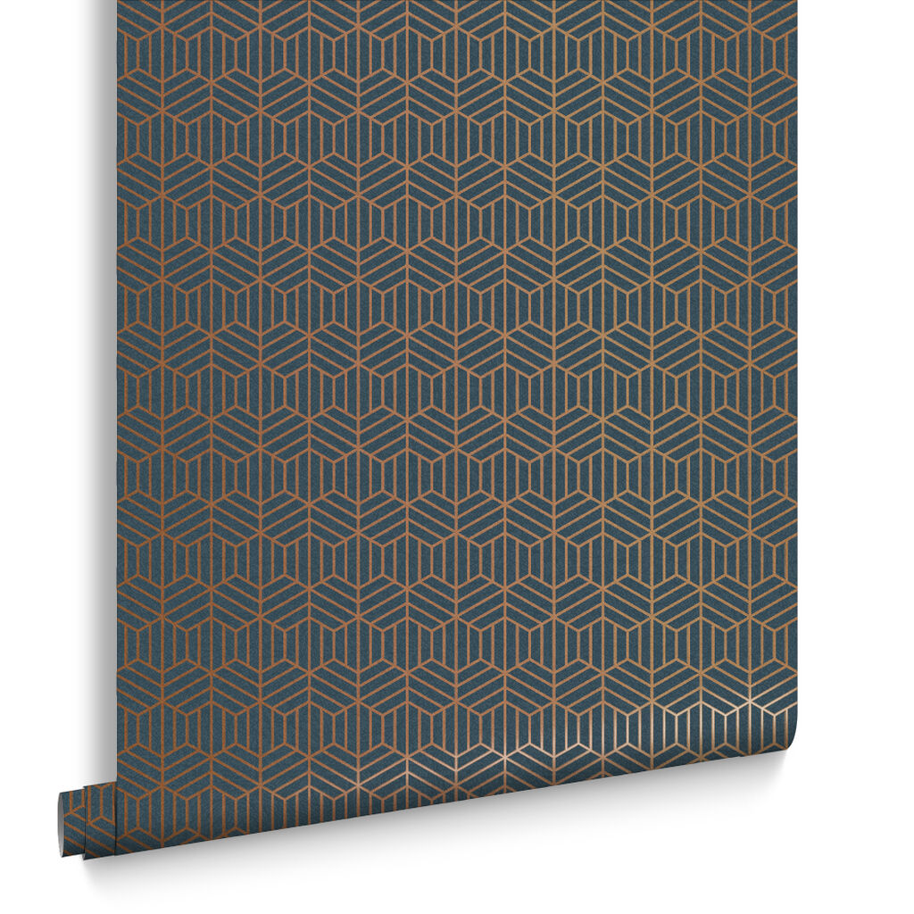 105777 - Echo Wallpaper - Cobalt - Graham & Brown