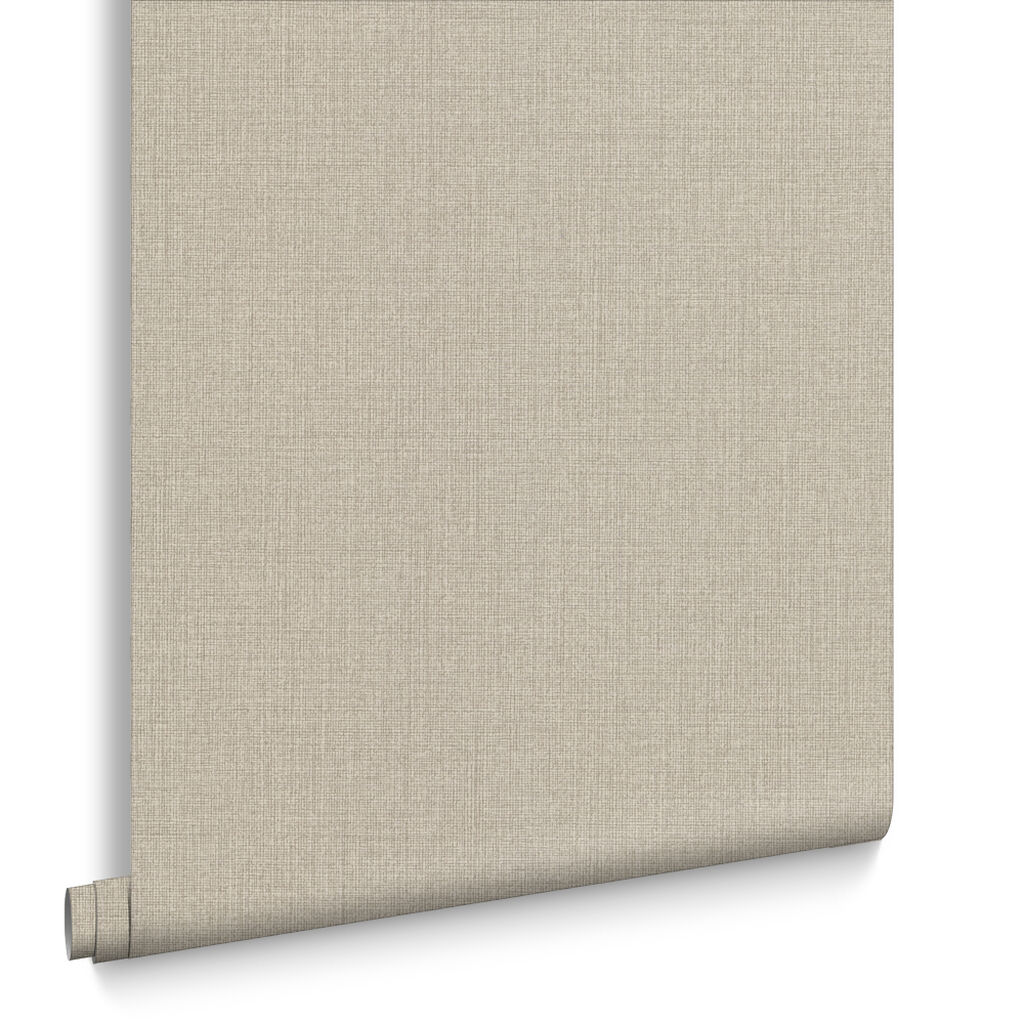 105854 - Linen Wallpaper - Beige - Graham & Brown