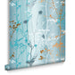 105894 - Wild Flower Wallpaper - Teal - Graham & Brown