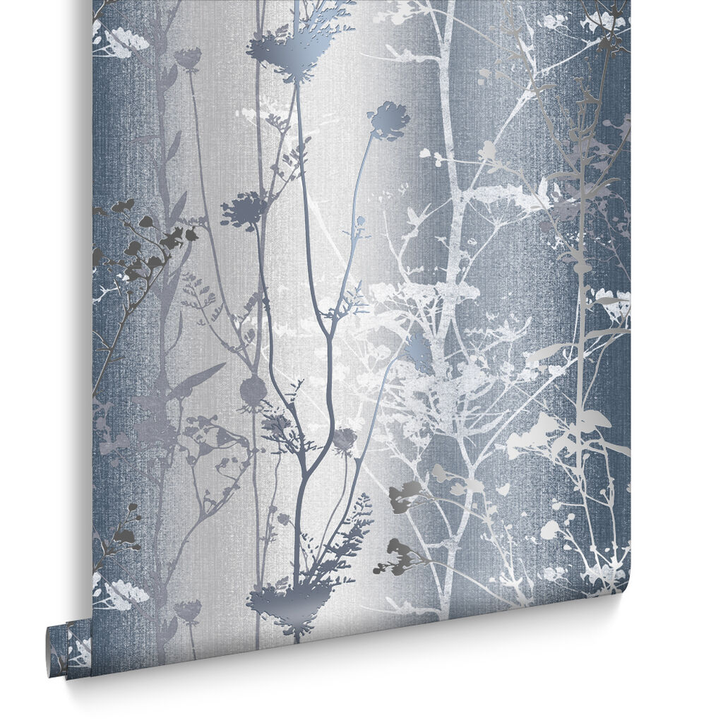 105896 - Wild Flower Wallpaper - Ink - Graham & Brown