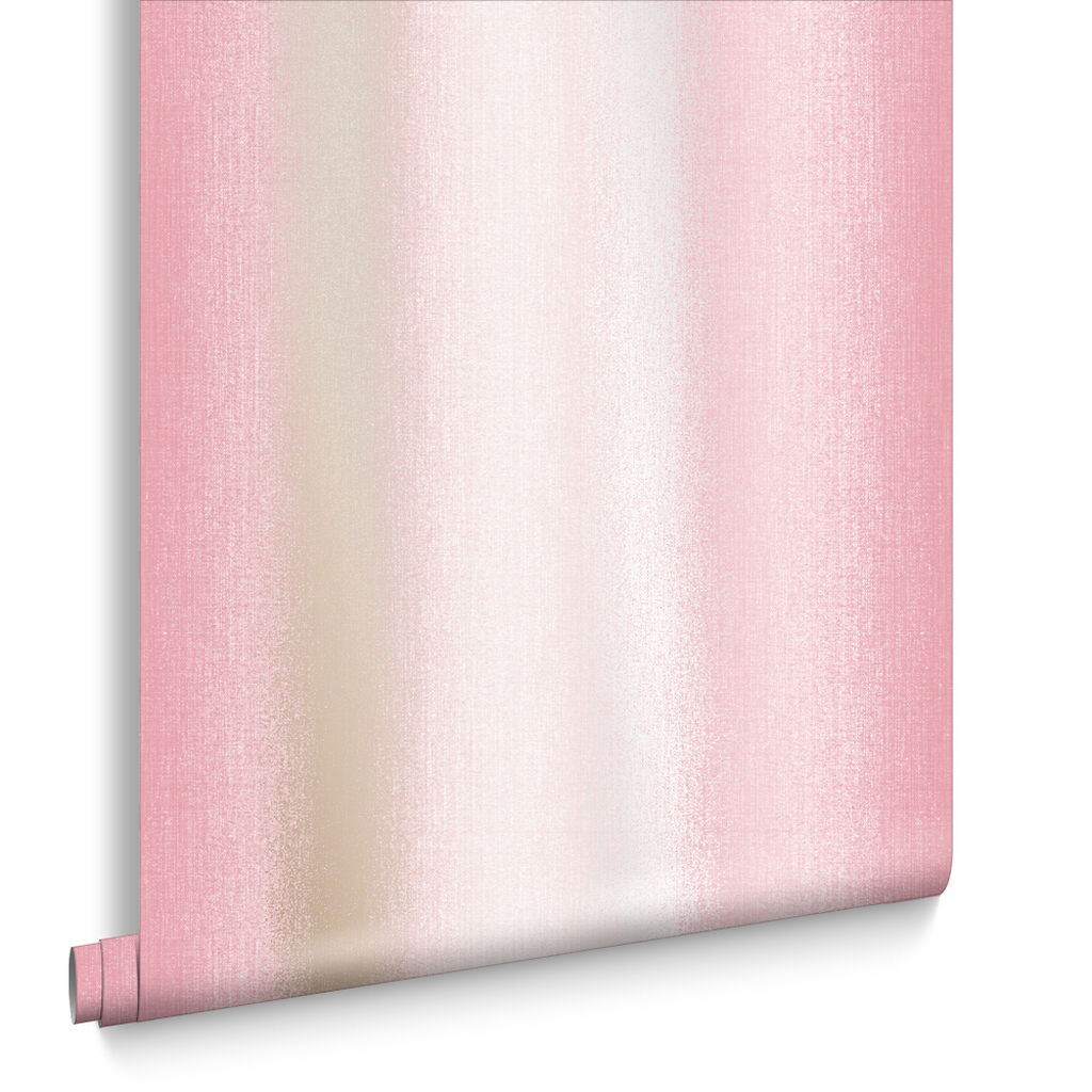 105899 - Wild Flower Stripe Wallpaper - Coral - Graham & Brown