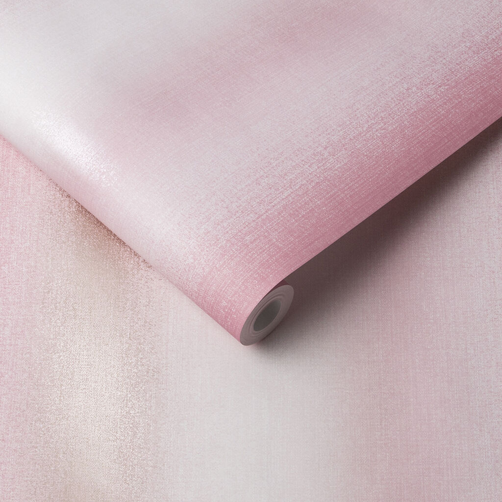 105899 - Wild Flower Stripe Wallpaper - Coral - Graham & Brown