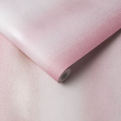 105899 - Wild Flower Stripe Wallpaper - Coral - Graham & Brown