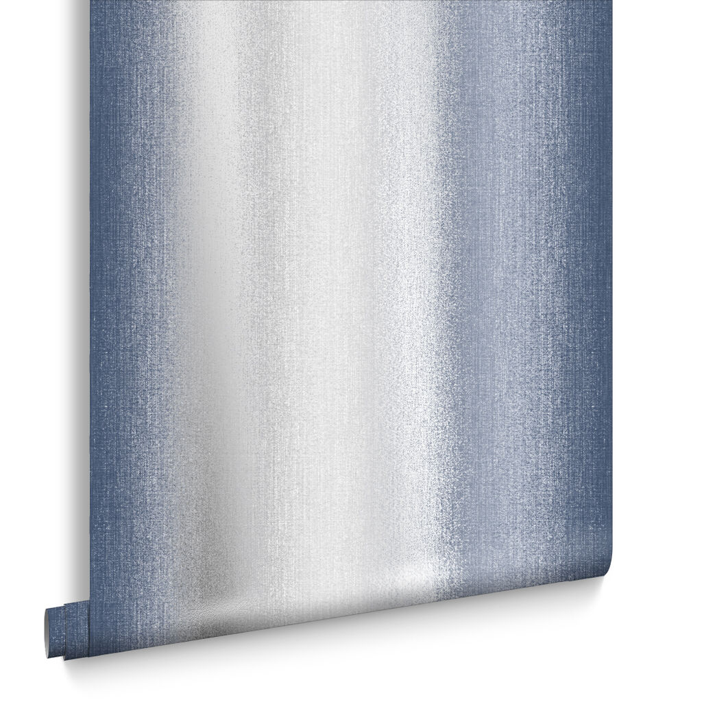 105900 - Wild Flower Stripe Wallpaper - Ink - Graham & Brown