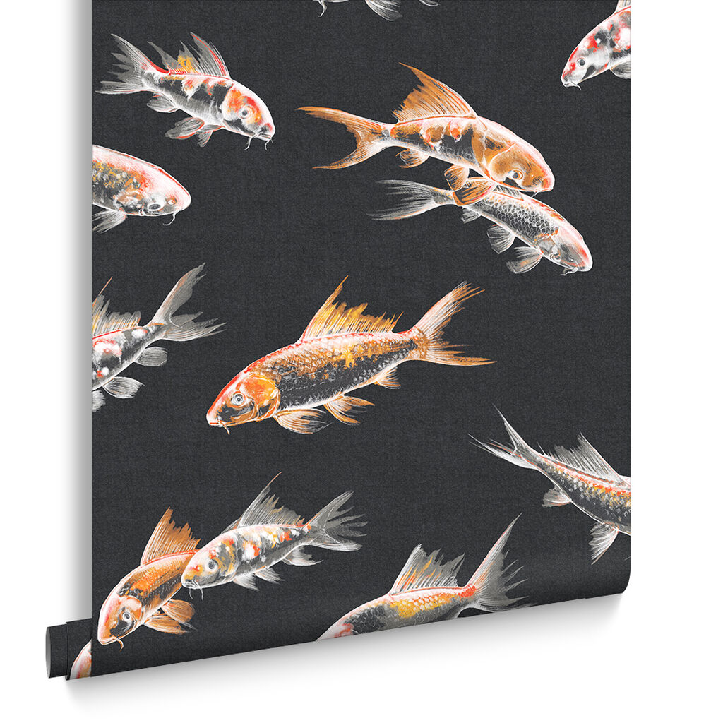 105911 - Flow Wallpaper - Black - Graham & Brown