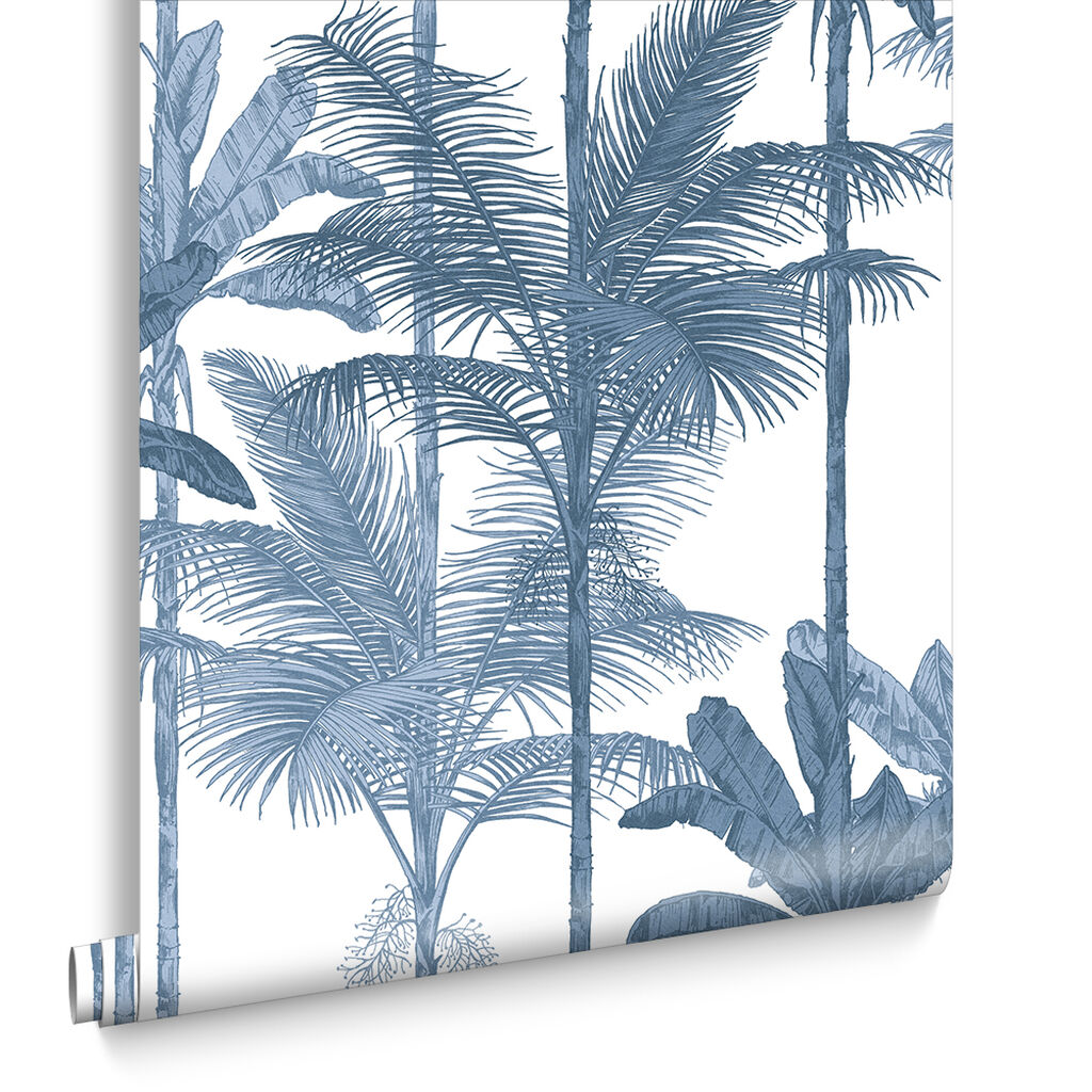 105914 - Jungle Wallpaper - Cobalt - Graham & Brown