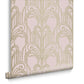 105919 - Art Deco Wallpaper - Blush - Graham & Brown