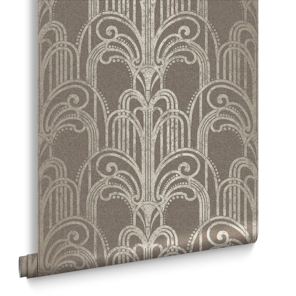 105921 - Art Deco Wallpaper - Natural - Graham & Brown