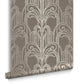 105921 - Art Deco Wallpaper - Natural - Graham & Brown