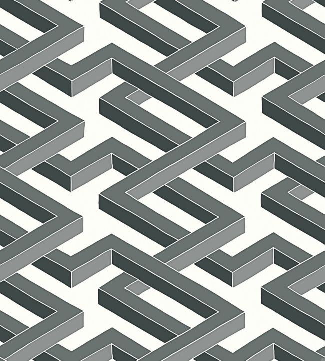Luxor Wallpaper - Black on White - 105/1002