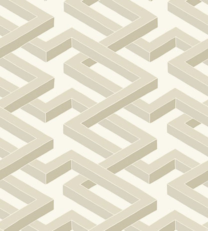 Luxor Wallpaper - Stone on White - 105/1003