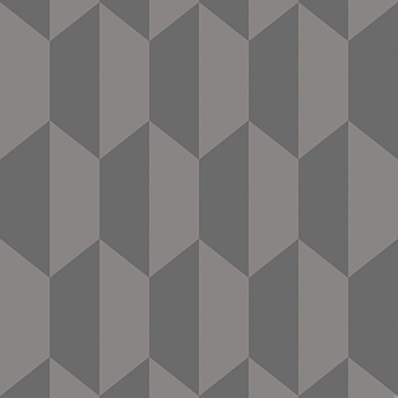 Tile Wallpaper - Charcoal and Metallic Pewter - 105/12051