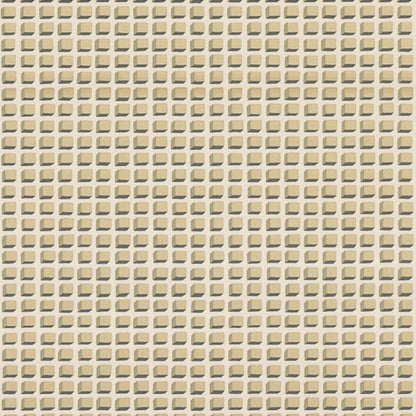 Mosaic Wallpaper - Metallic Gold on Oat - 105/3014