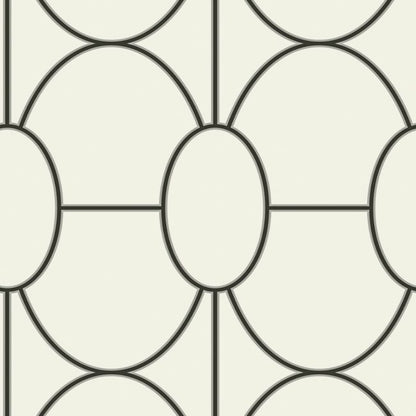 Riviera Wallpaper - Black on White - 105/6026