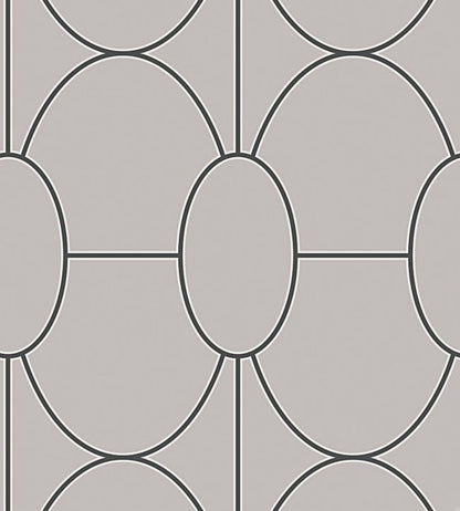 Riviera Wallpaper - Charcoal on Stone - 105/6027