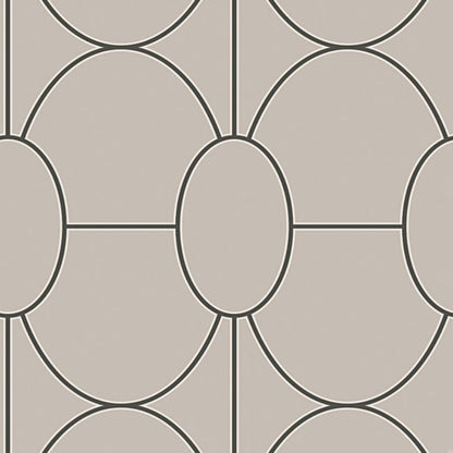 Riviera Wallpaper - Charcoal on Linen - 105/6028