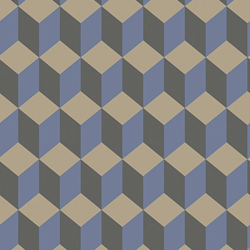 Delano Wallpaper - Metallic Gilver, Hyacinth & Charcoal - 105/7034