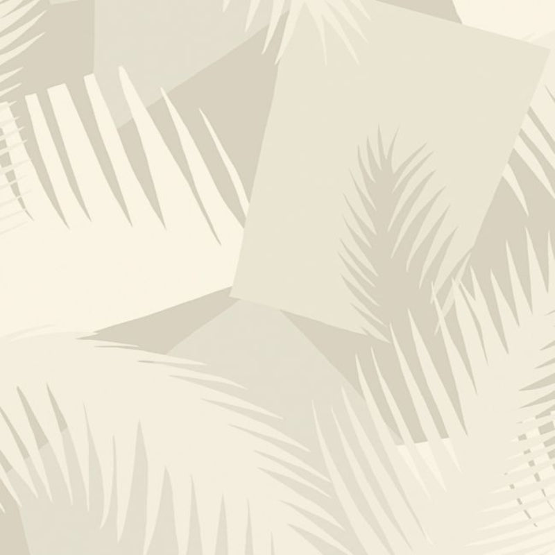 Deco Palm Wallpaper - Parchment on Stone - 105/8036