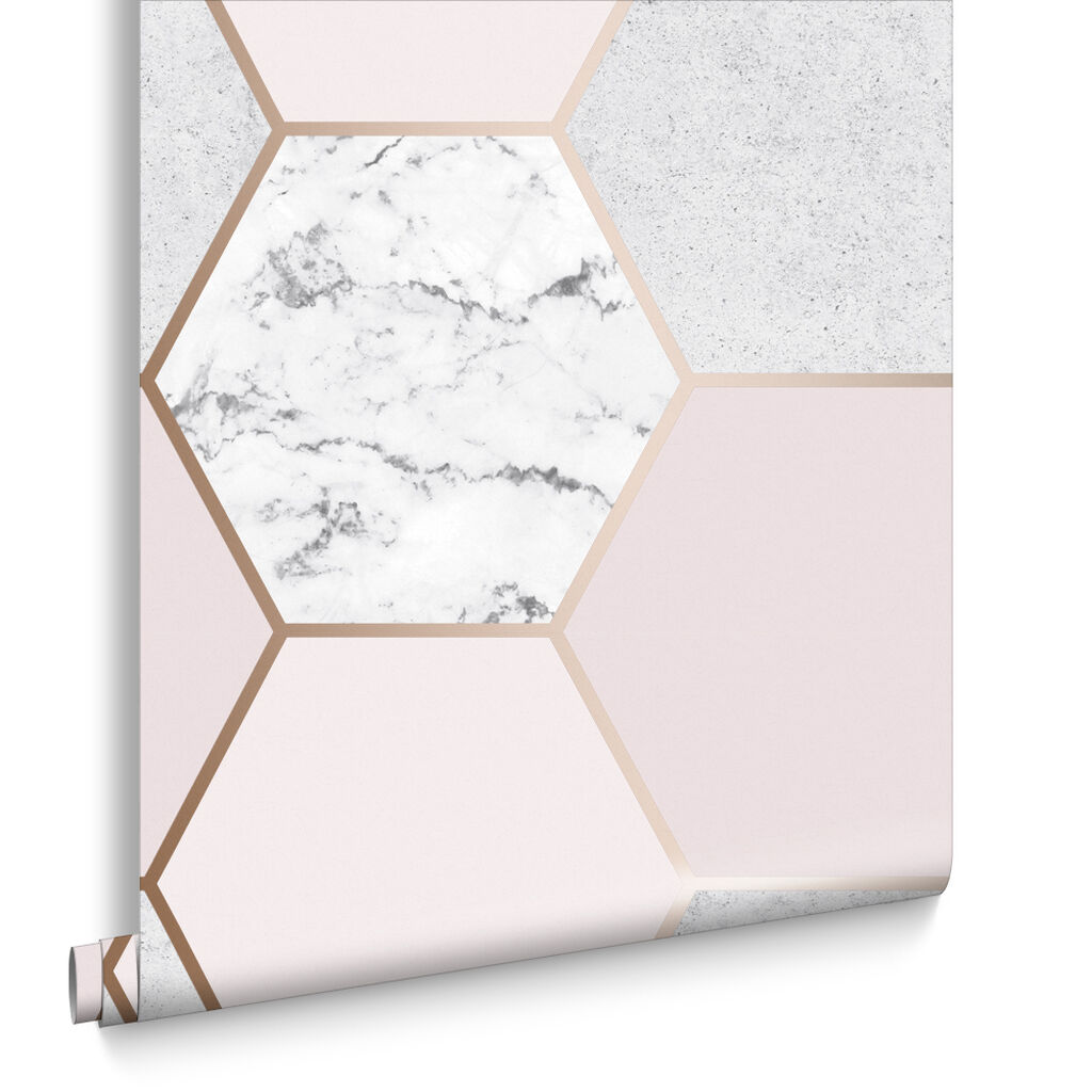 106344 - Earthen Wallpaper - Rose Quartz - Graham & Brown