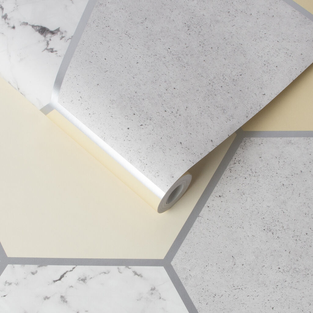 106346 - Earthen Wallpaper - Yellow - Graham & Brown