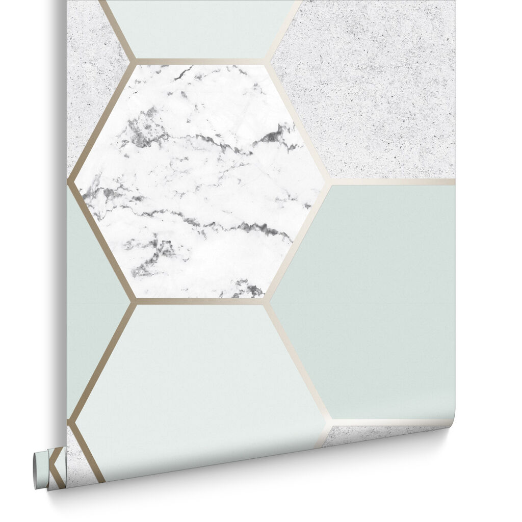 106348 - Earthen Wallpaper - Mint - Graham & Brown