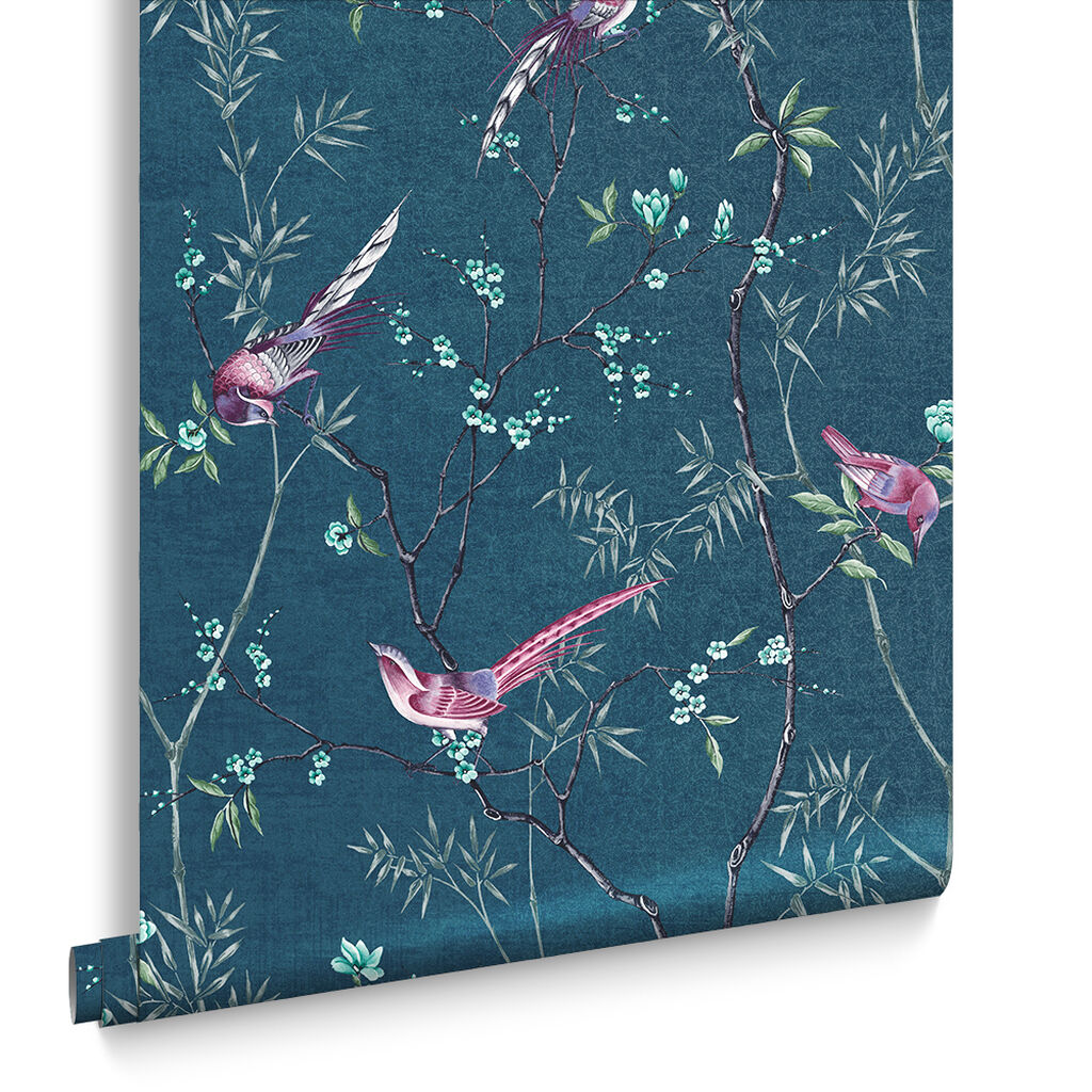 106390 - Tori Wallpaper - Teal - Graham & Brown