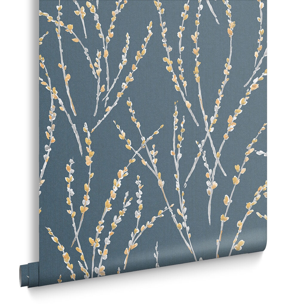 106427 - Floret Wallpaper - Teal - Graham & Brown