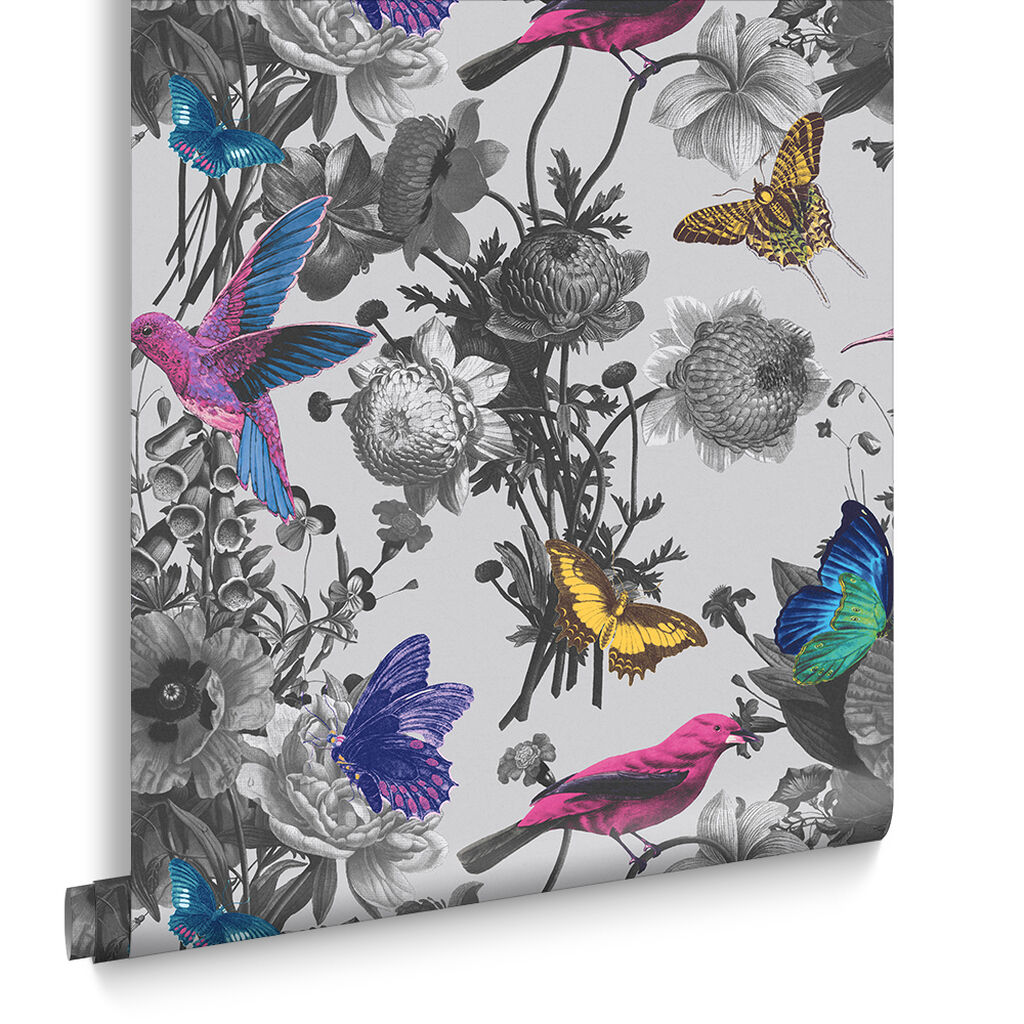 106430 - Jardin Wallpaper - Grey - Graham & Brown