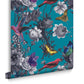 106432 - Jardin Wallpaper - Teal - Graham & Brown