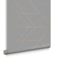 106756 - Balance Wallpaper - Grey & Rose Gold - Graham & Brown